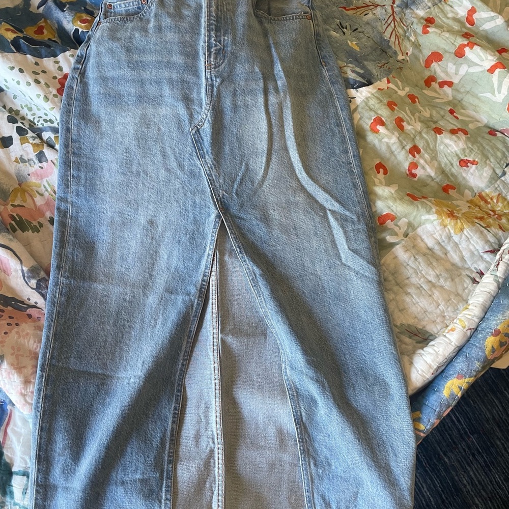 Aritzia Denim Forum Vintage Maxi Jean Skirt